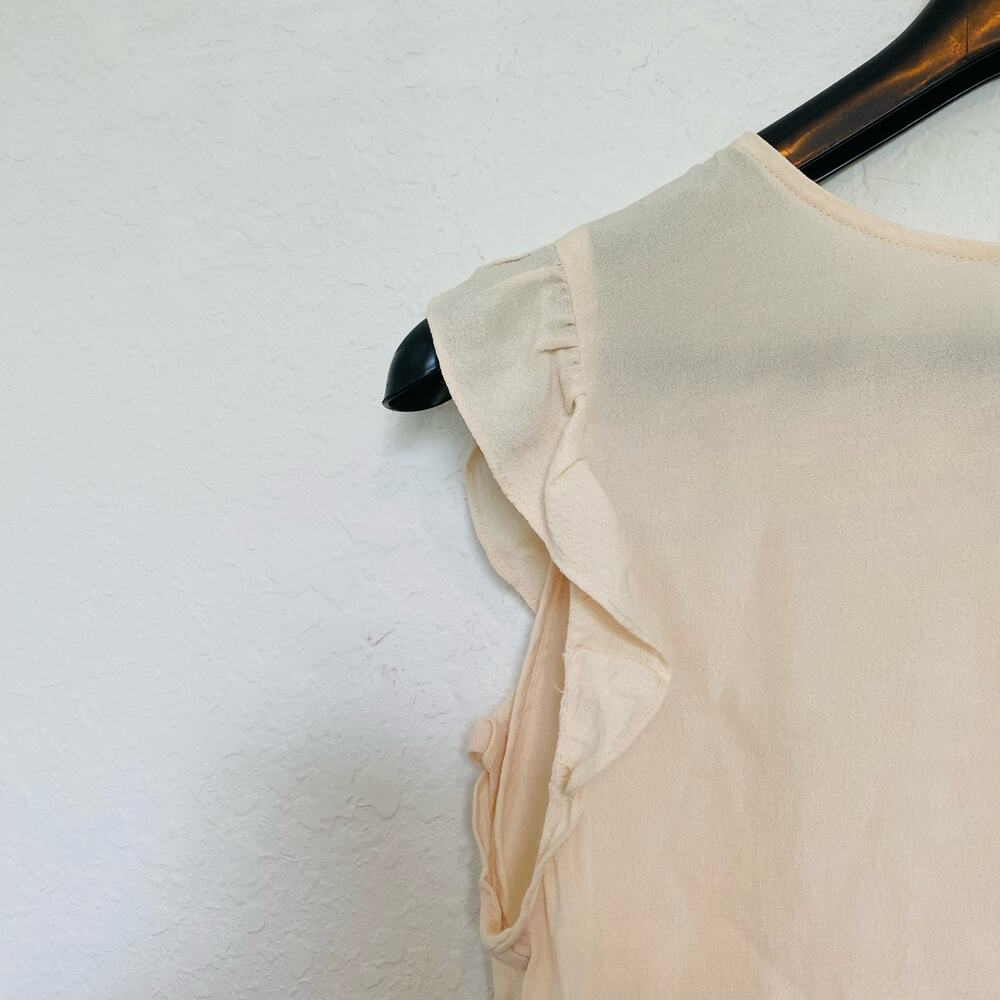 BA&SH Fani Top Cream Open Back Ruffle Small - Picture 5 of 9